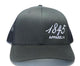 Charcoal and Navy Blue 1845 Trucker Hat